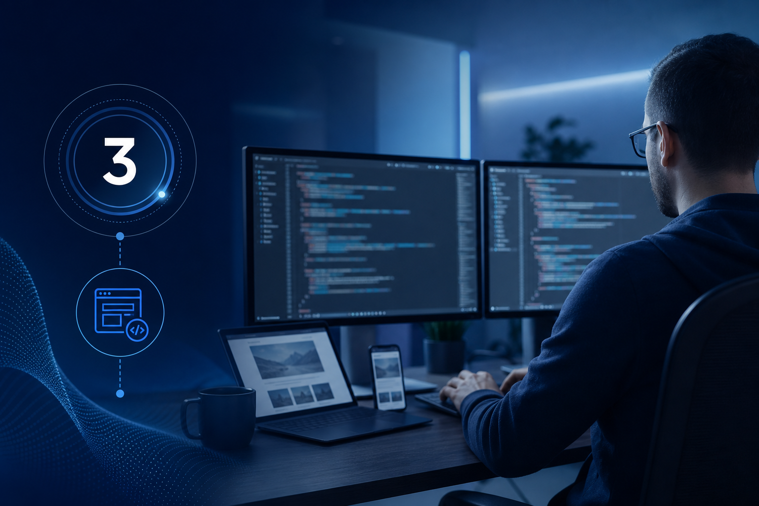Responsive website development and coding